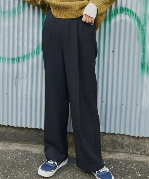 【セール】タックワイドパンツ（スラックス）｜Auntie Rosa Holiday（アンティローザホリデー）