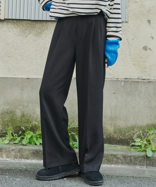 【セール】タックワイドパンツ（スラックス）｜Auntie Rosa Holiday（アンティローザホリデー）
