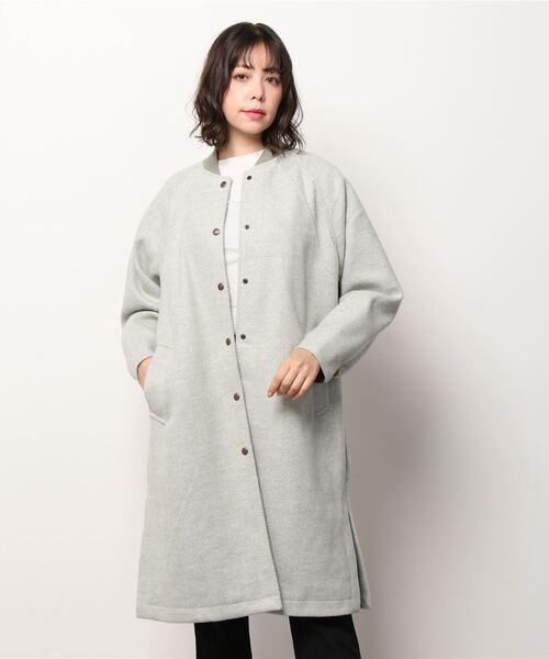 ★COACH ヘリンボーンコート サイズM 新品 M coen ヘリンボーンスポーツロングコート