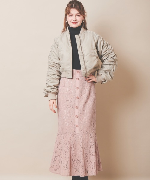 31 Sons de mode(トランテアン ソン ドゥ モード)の「レースマーメイドスカート(スカート・レディース・ピンク/クリーム・36/38)」の18枚目の写真