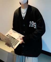 ”1991”ワンポイントカーディガン