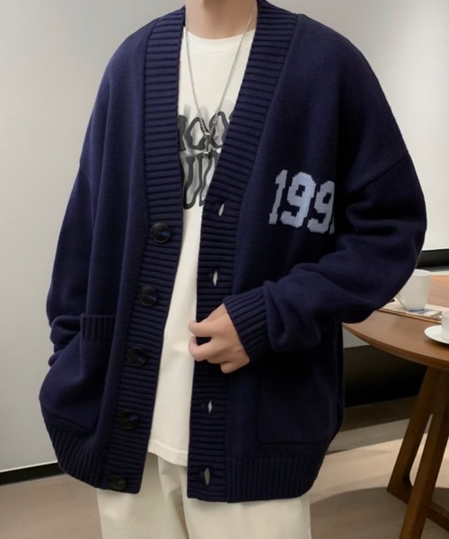 MGV(エムジーヴィー)の「”1991”ワンポイントカーディガン(カーディガン/ボレロ・メンズ・ブラック/ブルー・MEDIUM/LARGE/X-LARGE)」の13枚目の写真