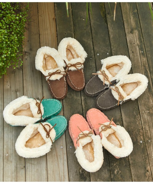 anap mimpi（アナップミンピ）の「配色ステッチファーモカシンシューズ（モカシン/デッキシューズ・レディース・ターコイズブルー/グレイッシュベージュ/オレンジ/ダークグレー・S/M/LL/L）」の12枚目の写真