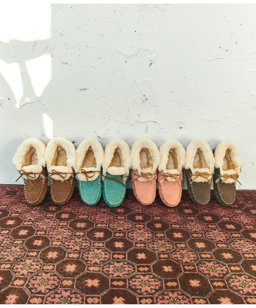 anap mimpi（アナップミンピ）の「配色ステッチファーモカシンシューズ（モカシン/デッキシューズ・レディース・ターコイズブルー/グレイッシュベージュ/オレンジ/ダークグレー・S/M/LL/L）」の13枚目の写真