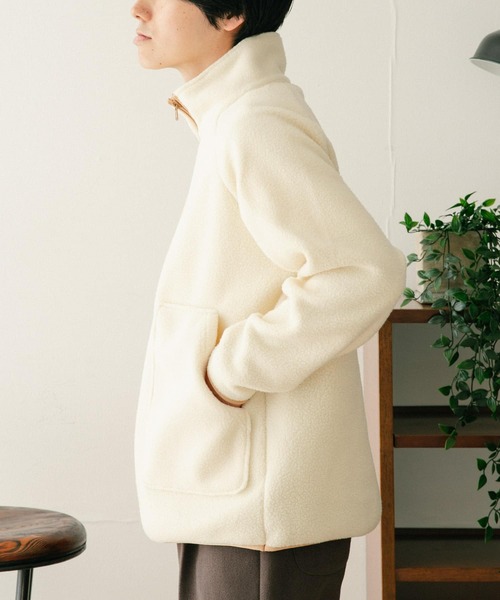 ITEMS URBANRESEARCH(アイテムズ アーバンリサーチ)の「フリース ハーフZIPハイネックプルオーバー(その他トップス・メンズ・ブラック/オフホワイト/グリーン・MEDIUM/LARGE)」の13枚目の写真