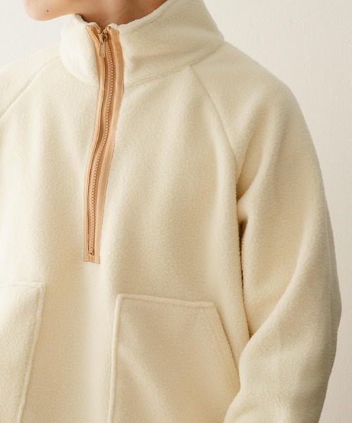 ITEMS URBANRESEARCH(アイテムズ アーバンリサーチ)の「フリース ハーフZIPハイネックプルオーバー(その他トップス・メンズ・ブラック/オフホワイト/グリーン・MEDIUM/LARGE)」の15枚目の写真