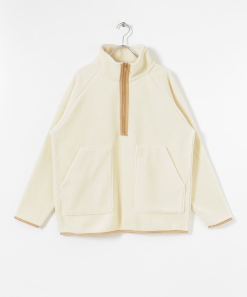 ITEMS URBANRESEARCH(アイテムズ アーバンリサーチ)の「フリース ハーフZIPハイネックプルオーバー(その他トップス・メンズ・ブラック/オフホワイト/グリーン・MEDIUM/LARGE)」の9枚目の写真