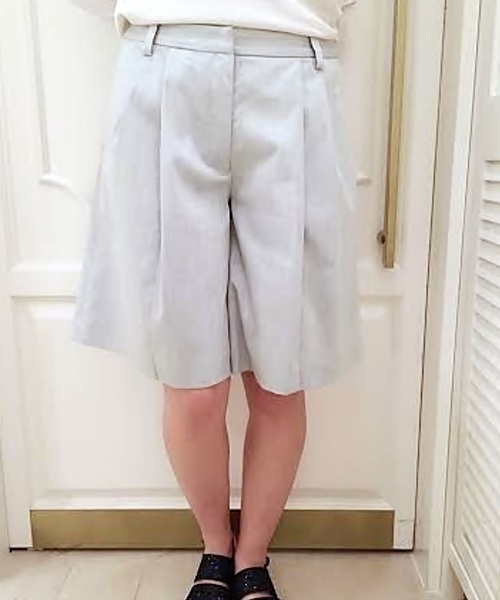 FIGARO Paris(フィガロパリ)の「◆スラブツイル キュロット(その他パンツ・レディース・ブラック/チャコールグレー・38/36)」の1枚目の写真