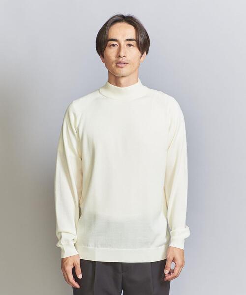 BEAUTY&YOUTH UNITED ARROWS(ビューティーアンドユースユナイテッドアローズ)の「ウール ハイゲージ タートル ニット(ニット/セーター・メンズ・コバルトブルー/ホワイト/ブラック・S/M/L/XL)」の4枚目の写真