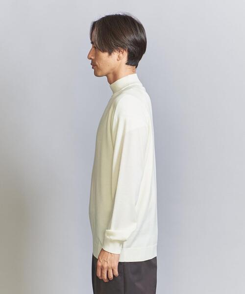 BEAUTY&YOUTH UNITED ARROWS(ビューティーアンドユースユナイテッドアローズ)の「ウール ハイゲージ タートル ニット(ニット/セーター・メンズ・コバルトブルー/ホワイト/ブラック・S/M/L/XL)」の5枚目の写真
