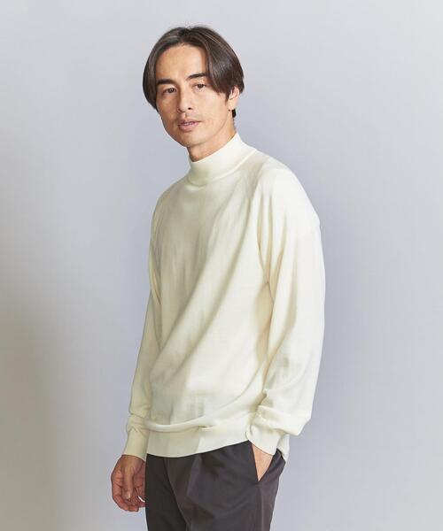 BEAUTY&YOUTH UNITED ARROWS(ビューティーアンドユースユナイテッドアローズ)の「ウール ハイゲージ タートル ニット(ニット/セーター・メンズ・コバルトブルー/ホワイト/ブラック・S/M/L/XL)」の7枚目の写真