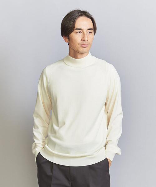BEAUTY&YOUTH UNITED ARROWS(ビューティーアンドユースユナイテッドアローズ)の「ウール ハイゲージ タートル ニット(ニット/セーター・メンズ・コバルトブルー/ホワイト/ブラック・S/M/L/XL)」の8枚目の写真