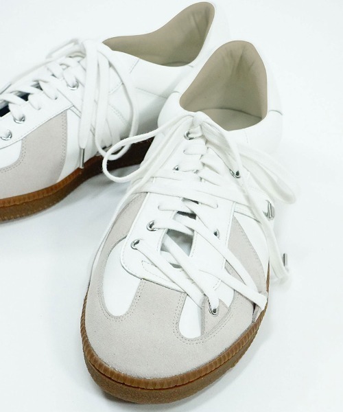 EGO TRIPPING(エゴトリッピング)の「mko10915-GERMAN TRAINER Lether スニーカー(スニーカー・メンズ・ブラック/ホワイト・8/9/10)」の9枚目の写真