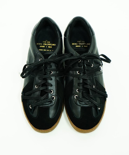 EGO TRIPPING(エゴトリッピング)の「mko10915-GERMAN TRAINER Lether スニーカー(スニーカー・メンズ・ブラック/ホワイト・8/9/10)」の15枚目の写真