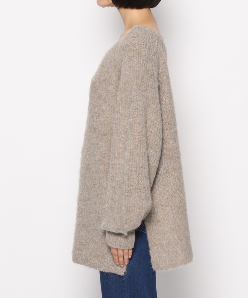 LEPSIM（レプシィム）の「5ゲージモヘヤコンボートネックニットプルオーバー　176586（ニット/セーター・レディース・ライトブルー/ピンク/モカ・FREE）」の9枚目の写真