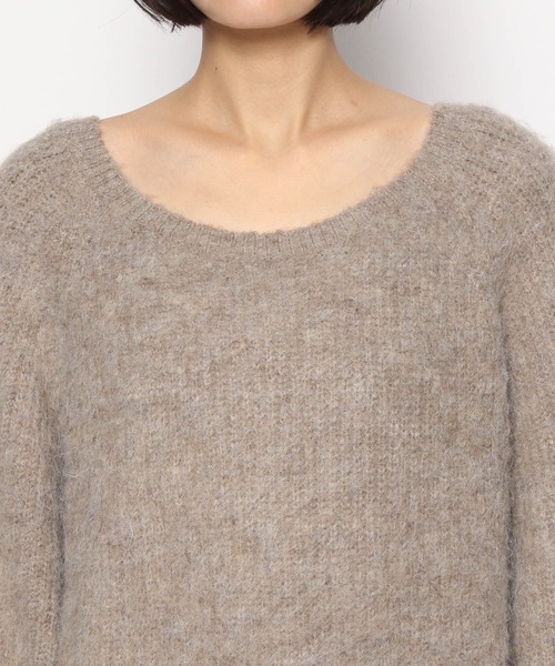 LEPSIM（レプシィム）の「5ゲージモヘヤコンボートネックニットプルオーバー　176586（ニット/セーター・レディース・ライトブルー/ピンク/モカ・FREE）」の15枚目の写真