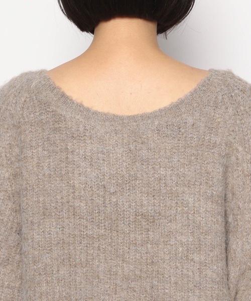 LEPSIM（レプシィム）の「5ゲージモヘヤコンボートネックニットプルオーバー　176586（ニット/セーター・レディース・ライトブルー/ピンク/モカ・FREE）」の4枚目の写真