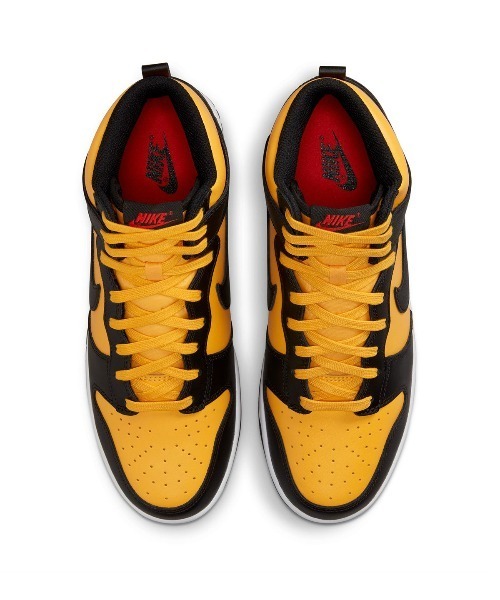 NIKE（ナイキ）の「NIKE DUNK HI RETRO（スニーカー・メンズ・イエロー・26.0cm/28.5cm/27.5cm/29.0cm/28.0cm/26.5cm/27.0cm）」の6枚目の写真