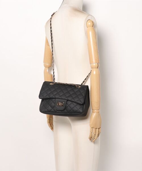 prose verse（プロズヴェール）の「2wayキルティングショルダーバッグ（ショルダーバッグ・レディース・アイボリー/ブラック/ベージュ/ピンク/ブラック系その他/ブルー系その他・ﾌﾘ-）」の9枚目の写真