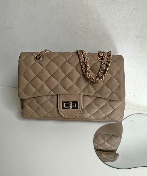 prose verse（プロズヴェール）の「2wayキルティングショルダーバッグ（ショルダーバッグ・レディース・アイボリー/ブラック/ベージュ/ピンク/ブラック系その他/ブルー系その他・ﾌﾘ-）」の5枚目の写真