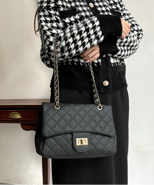 prose verse（プロズヴェール）の「2wayキルティングショルダーバッグ（ショルダーバッグ・レディース・アイボリー/ブラック/ベージュ/ピンク/ブラック系その他/ブルー系その他・ﾌﾘ-）」の11枚目の写真