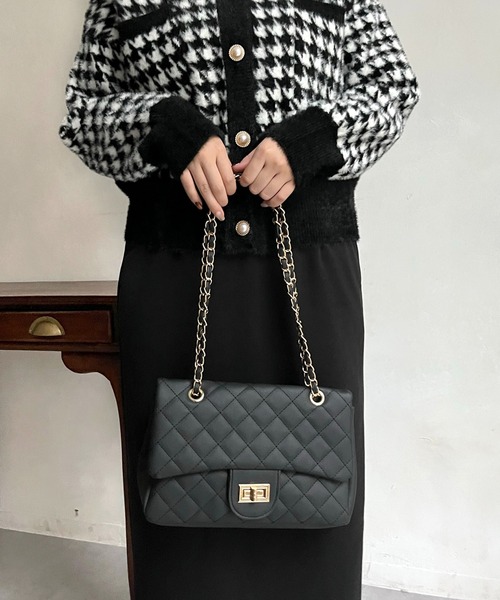 prose verse（プロズヴェール）の「2wayキルティングショルダーバッグ（ショルダーバッグ・レディース・アイボリー/ブラック/ベージュ/ピンク/ブラック系その他/ブルー系その他・ﾌﾘ-）」の12枚目の写真