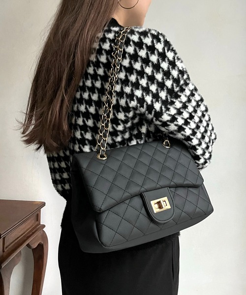 prose verse（プロズヴェール）の「2wayキルティングショルダーバッグ（ショルダーバッグ・レディース・アイボリー/ブラック/ベージュ/ピンク/ブラック系その他/ブルー系その他・ﾌﾘ-）」の13枚目の写真