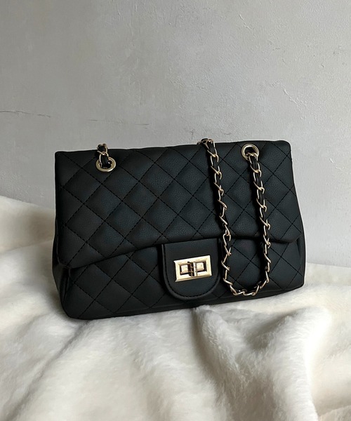 prose verse（プロズヴェール）の「2wayキルティングショルダーバッグ（ショルダーバッグ・レディース・アイボリー/ブラック/ベージュ/ピンク/ブラック系その他/ブルー系その他・ﾌﾘ-）」の14枚目の写真