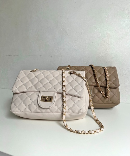 prose verse（プロズヴェール）の「2wayキルティングショルダーバッグ（ショルダーバッグ・レディース・アイボリー/ブラック/ベージュ/ピンク/ブラック系その他/ブルー系その他・ﾌﾘ-）」の15枚目の写真