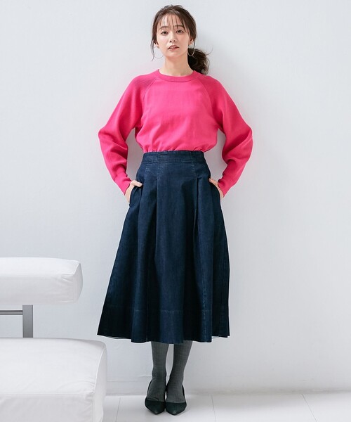組曲(クミキョク)の「【選べる8色展開・春まで使える!】バックレースカラー ニット(ニット/セーター・レディース・アイボリー系/ネイビー系/レッド系/ライトグレー系/グリーン系/ピンク系/イエロー系/ローズ系・2)」の19枚目の写真