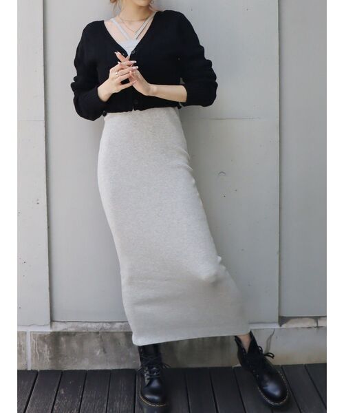 EVRIS（エヴリス）の「クロップドニットカーディガン（カーディガン/ボレロ・レディース・ホワイト/ブラック/オレンジ/ブルー・FREE）」の17枚目の写真