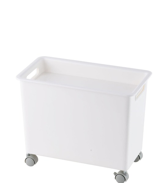 aimoha(アイモハ)の「キャスター付きスリム収納ケース 隙間収納ボックス(収納グッズ・レディース・ホワイト・FREE)」の2枚目の写真