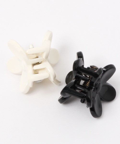 Heather（ヘザー）の「フラワーミニクリップSET　184665（バレッタ/ヘアクリップ・レディース・ブラック系/ベージュ系・ONE SIZE）」の5枚目の写真