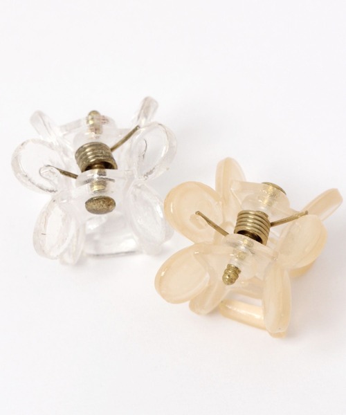 Heather（ヘザー）の「フラワーミニクリップSET　184665（バレッタ/ヘアクリップ・レディース・ブラック系/ベージュ系・ONE SIZE）」の8枚目の写真