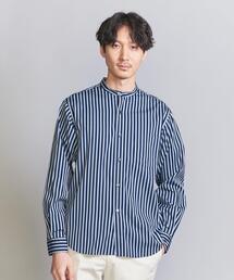 BEAUTY&YOUTH UNITED ARROWS（ビューティーアンドユースユナイテッドアローズ）の「ブロード ストライプ バンドカラー リラックスレギュラー シャツ（シャツ/ブラウス）」