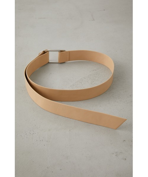AZUL by moussy（アズールバイマウジー）の「DEFORMATION BUCKLE BELT/でフォーメーションバックルベルト（ベルト・レディース・ライトベージュ/ブラック・FREE）」の8枚目の写真