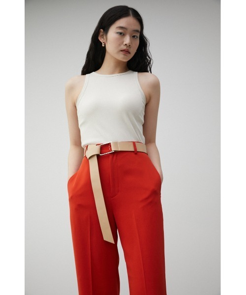 AZUL by moussy（アズールバイマウジー）の「DEFORMATION BUCKLE BELT/でフォーメーションバックルベルト（ベルト・レディース・ライトベージュ/ブラック・FREE）」の12枚目の写真