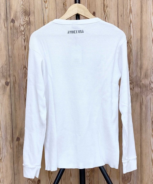 【セール】ワッフルロングＴシャツ SB F-１０（Tシャツ/カットソー）｜AVIREX（アヴィレックス）