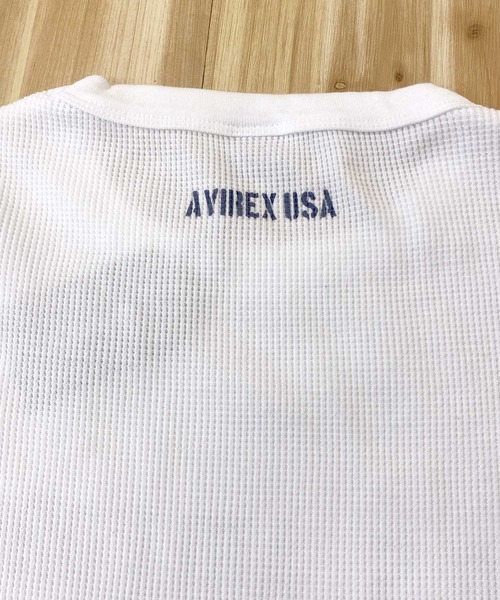 【セール】ワッフルロングＴシャツ SB F-１０（Tシャツ/カットソー）｜AVIREX（アヴィレックス）