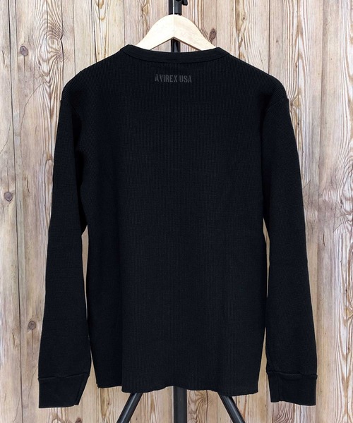 【セール】ワッフルロングＴシャツ SB F-１０（Tシャツ/カットソー）｜AVIREX（アヴィレックス）