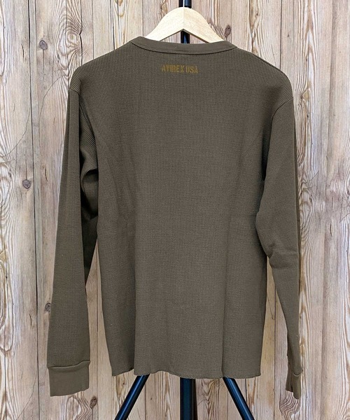 【セール】ワッフルロングＴシャツ SB F-１０（Tシャツ/カットソー）｜AVIREX（アヴィレックス）