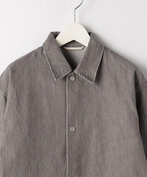 green label relaxing（グリーンレーベルリラクシング）の「VOIL/DENIM コーチジャケット（ブルゾン・メンズ・ブラック/モカ・L/M/XL/S）」の11枚目の写真