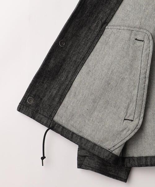 green label relaxing（グリーンレーベルリラクシング）の「VOIL/DENIM コーチジャケット（ブルゾン・メンズ・ブラック/モカ・L/M/XL/S）」の17枚目の写真