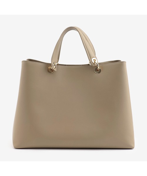 TOMMY HILFIGER（トミーヒルフィガー）の「シックサッチェルバッグ（ハンドバッグ・レディース・ベージュ/ブラック・FREE）」の3枚目の写真