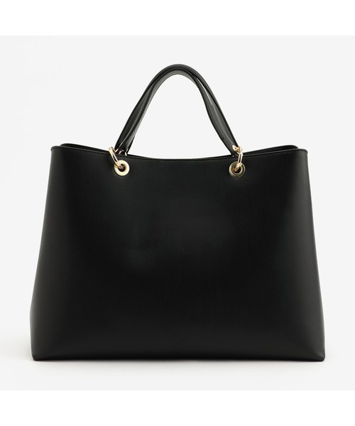 TOMMY HILFIGER（トミーヒルフィガー）の「シックサッチェルバッグ（ハンドバッグ・レディース・ベージュ/ブラック・FREE）」の9枚目の写真