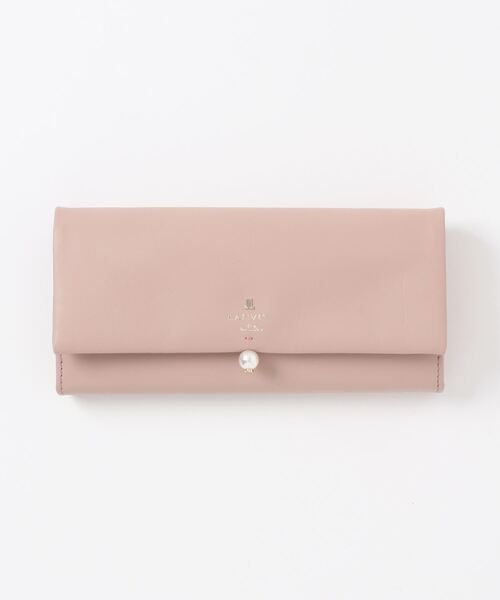 LANVIN en Bleu（ランバンオンブルー）の「シャペル かぶせ長財布（財布・レディース・ブラック/ピンク系その他/ミント/ブルー系その他・FREE）」の4枚目の写真