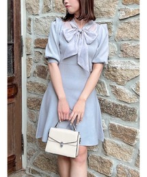 dazzlin | シアーリボンミニワンピース(ワンピース)