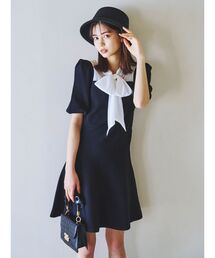 dazzlin | シアーリボンミニワンピース(ワンピース)