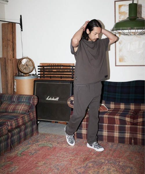 ADAM PATEK(アダムパテック)の「ADAMPATEK / layered damage 裏毛x天竺レイヤードルーズシルエット半袖クルー(アンサンブル・メンズ・ブラック/アッシュグレー・1/2/3)」の13枚目の写真