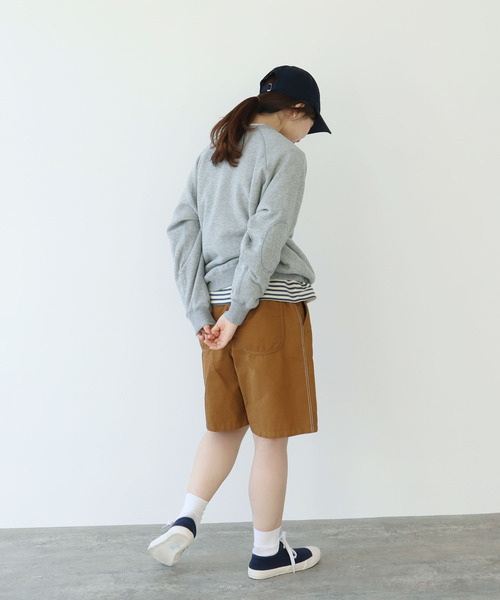 PAR ICI(パーリッシィ)の「コットンリネンカルゼ ショートパンツ(セットアップ対応)(その他パンツ・レディース・ブラウン/ネイビー・FREE)」の5枚目の写真